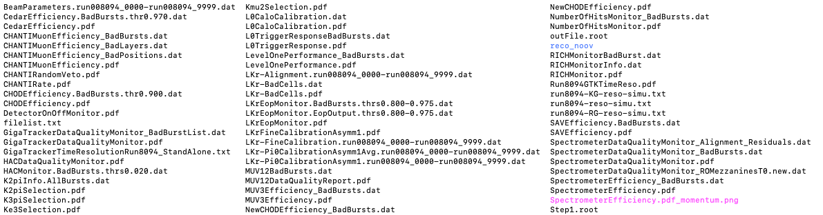 MC Validation Outputs