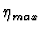 $\eta _{max}$