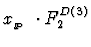 $\mbox{$x_{_{I\hspace{-0.2em}P}}$ }\cdot F_2^{D(3)}$