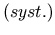 $\displaystyle \small (syst.)$