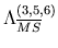 $ \Lambda^{(3,5,6)}_{\overline{MS}}$