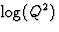 $\log(Q^2)$