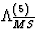 $\Lambda_{\overline{MS}}^{(5)}$