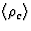 $\langle \rho_c \rangle$