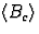 $\langle B_c \rangle$